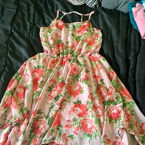 Flower flowing dress for girls